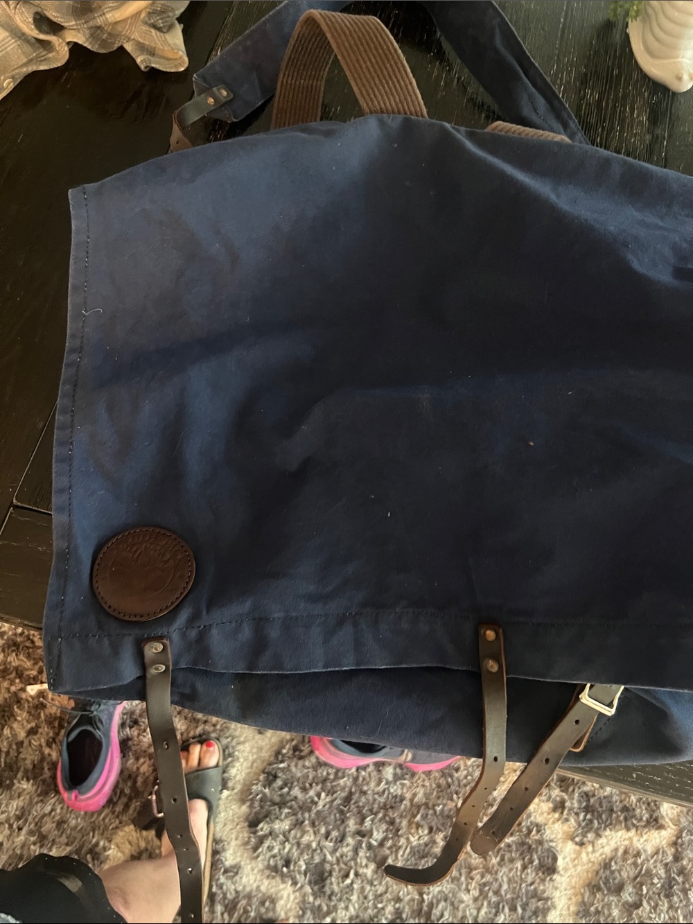 Duluth Canoe pack with Brown Leather Straps